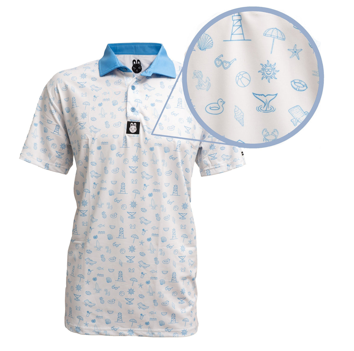 Fore-Shore Vibes Polo DoubleBogey Down Apparel,Shopify Collective by Phillygoat – Philadelphia sports apparel