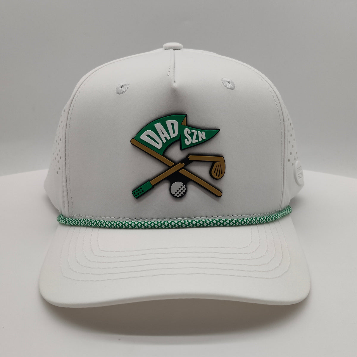 "Broken Golf Club" DAD SZN Collab - White Performance Hat