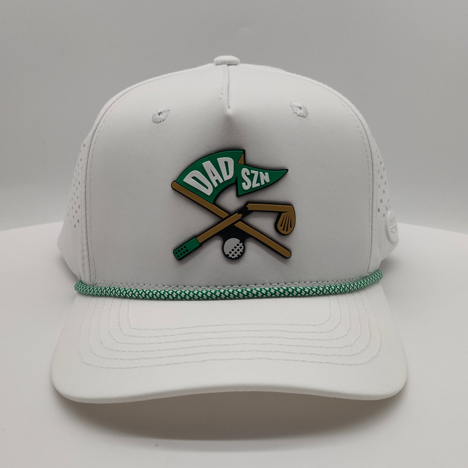"Broken Golf Club" DAD SZN Collab - White Performance Hat