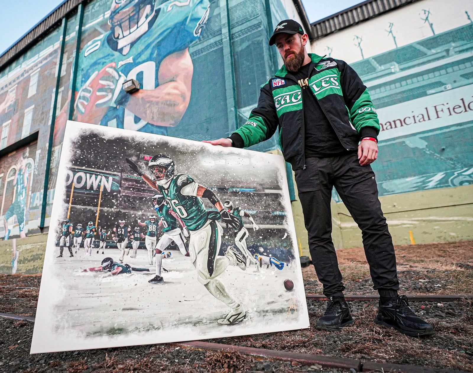 "Saquon Barkley 'HOUSE CALL'" Art Piece