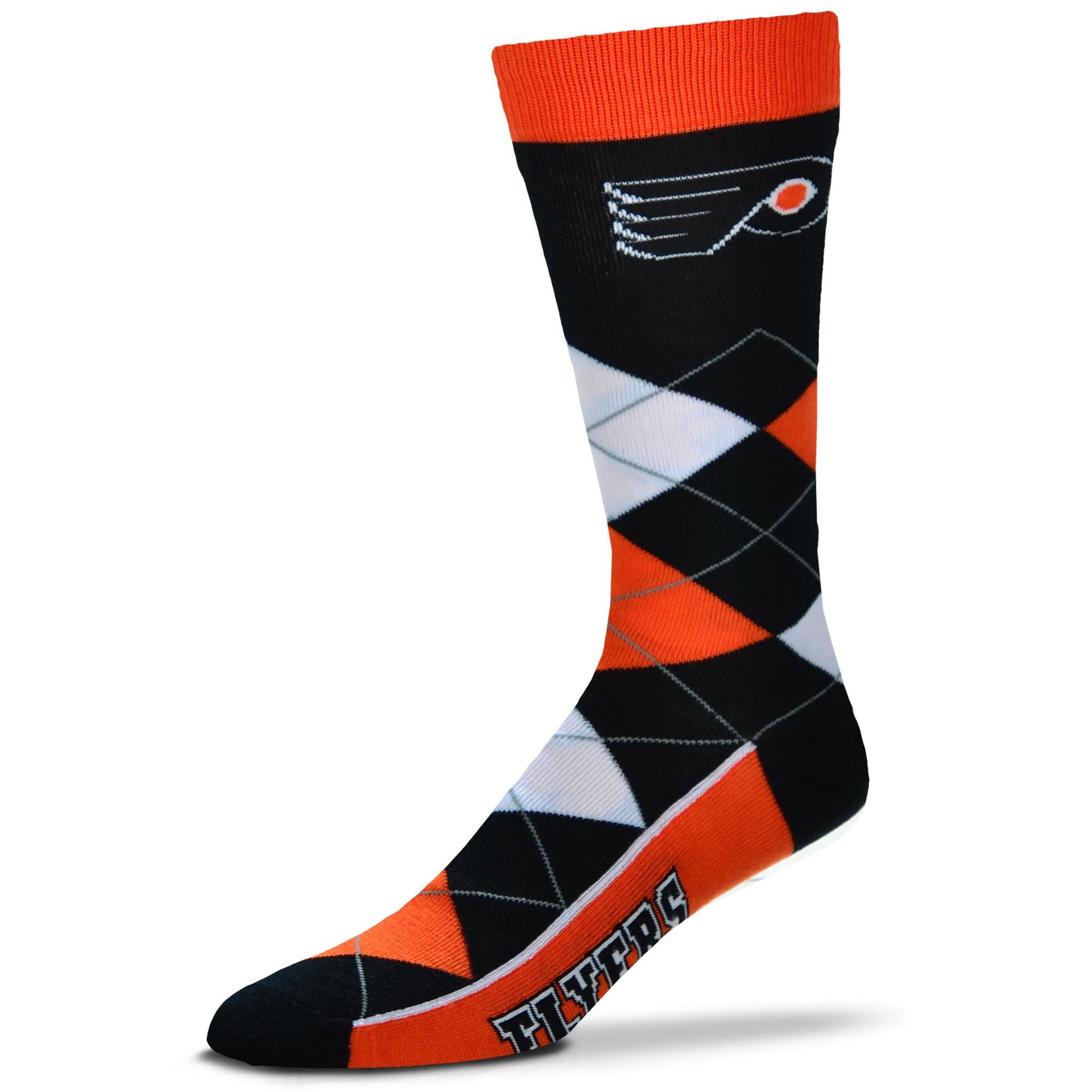 for Bare Feet Philadelphia Flyers Argyle Crew Socks