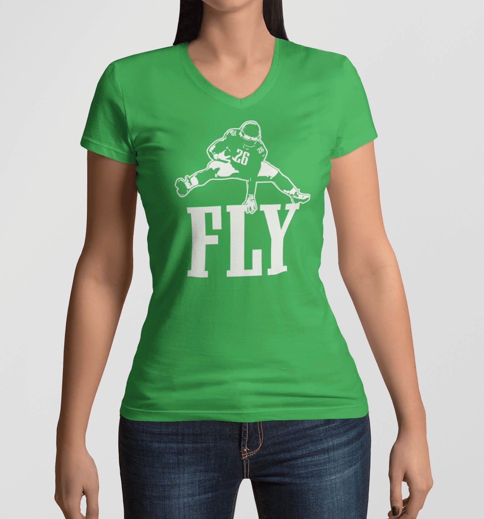 "Flyquon" Womens Ideal V-Neck Tee