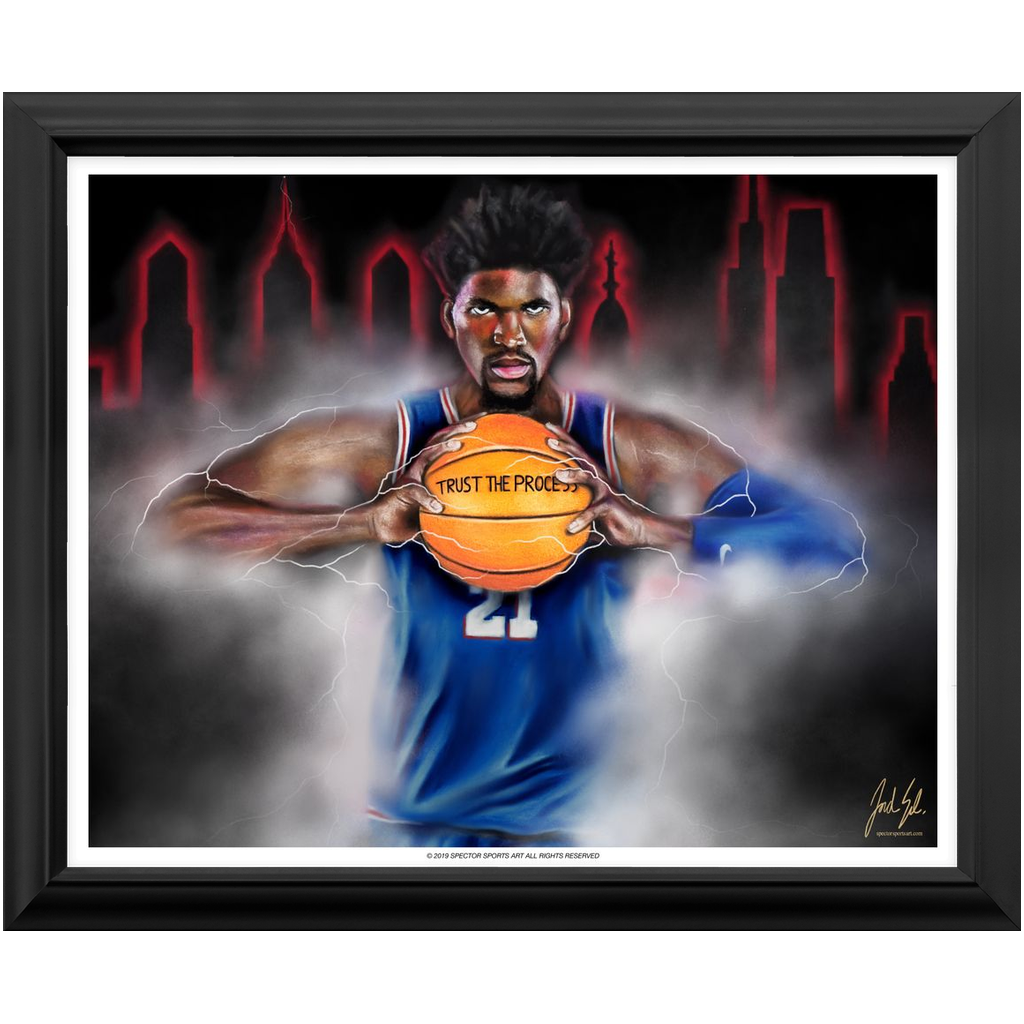 "Joel Embiid 'THE PROCESS'" Art Piece