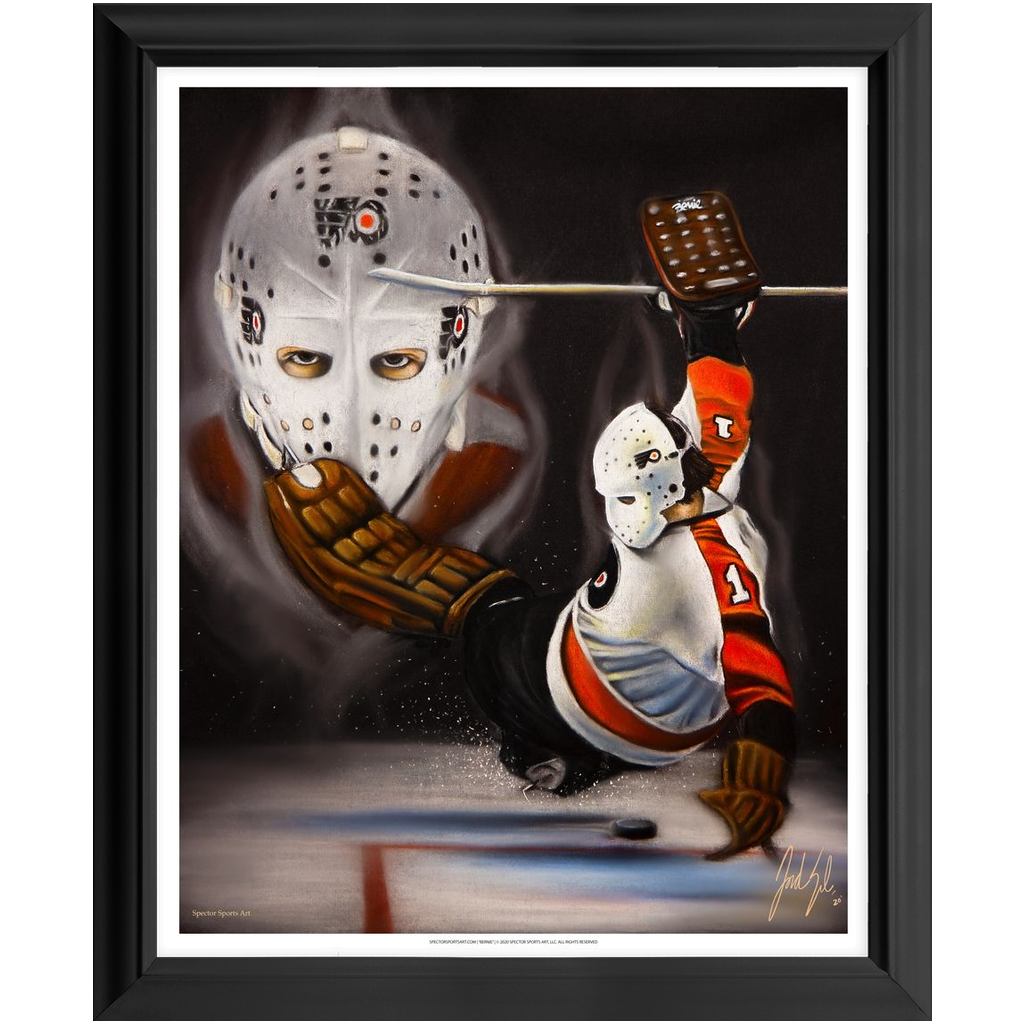 "Bernie Parent 'ONLY THE LORD SAVES MORE'" Art Piece