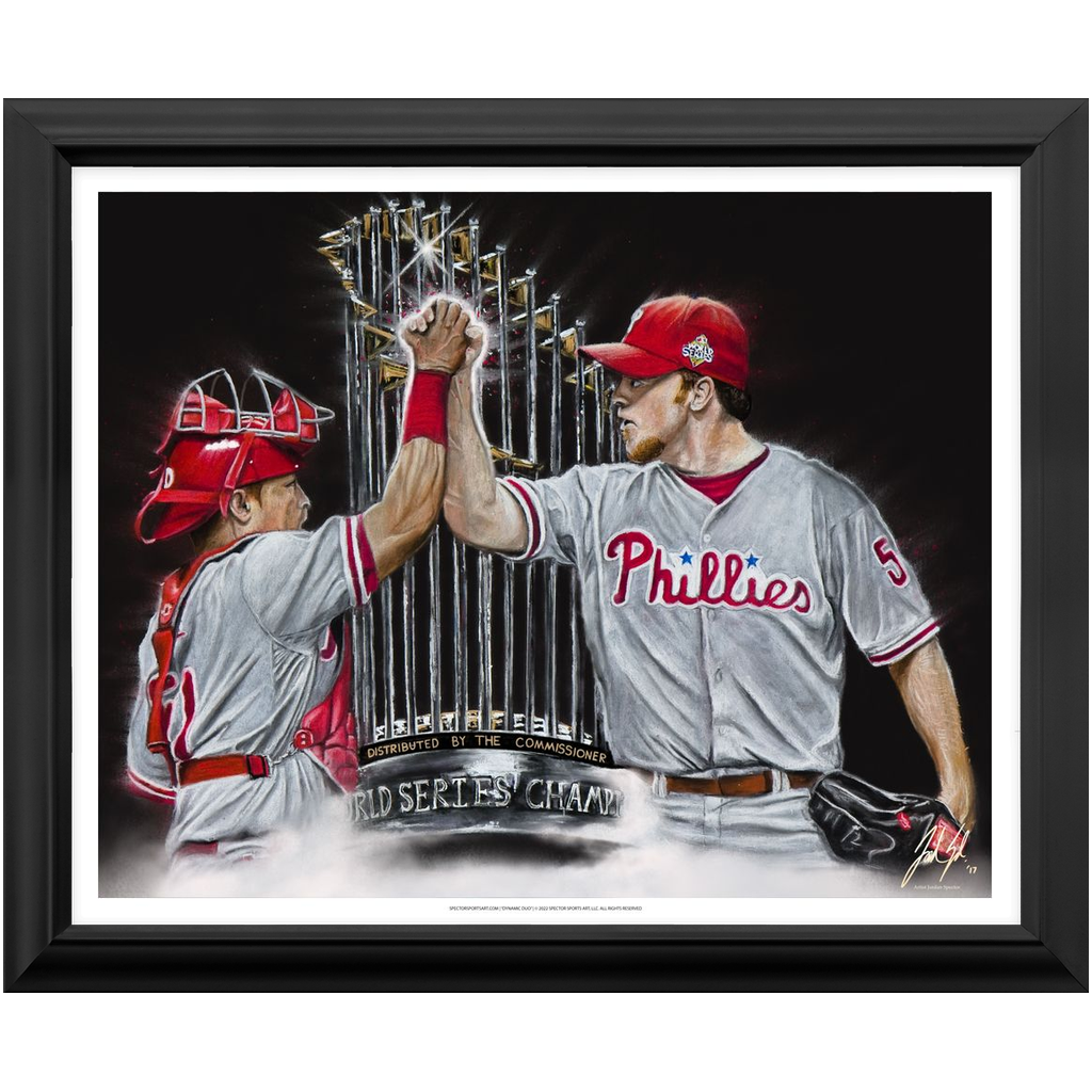 "Philadelphia Phillies 'DYNAMIC DUO'" Art Piece