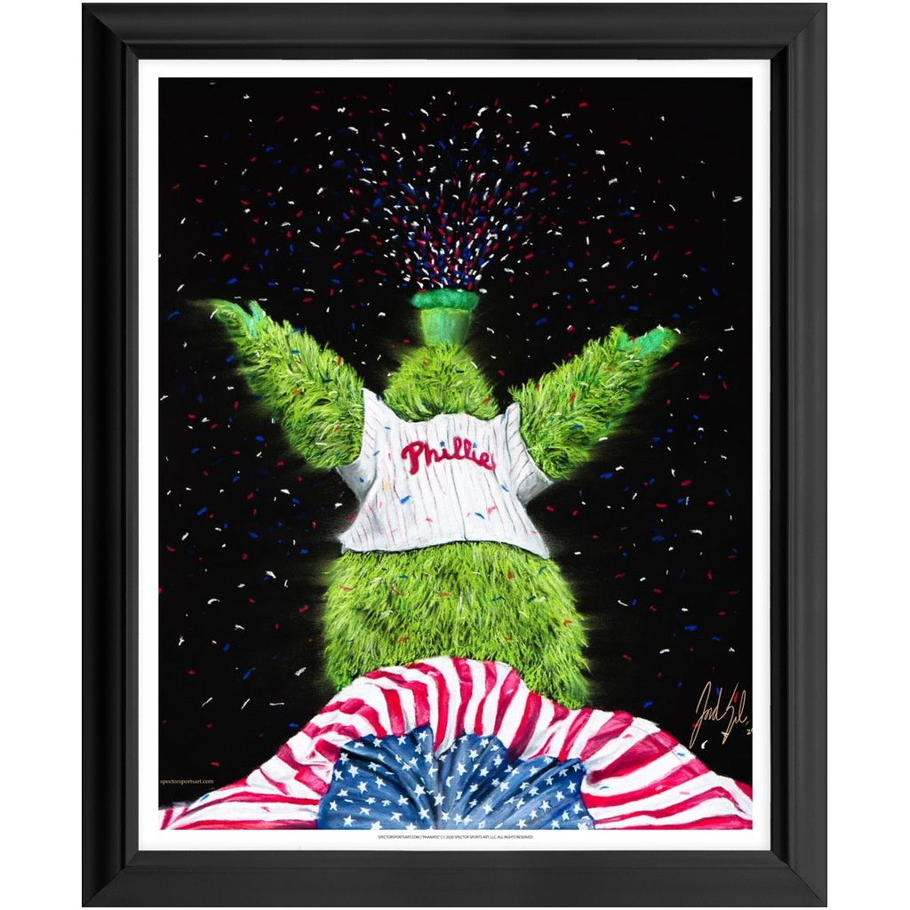 "Phillie Phanatic 'PARTY ON BROAD'" Art Piece