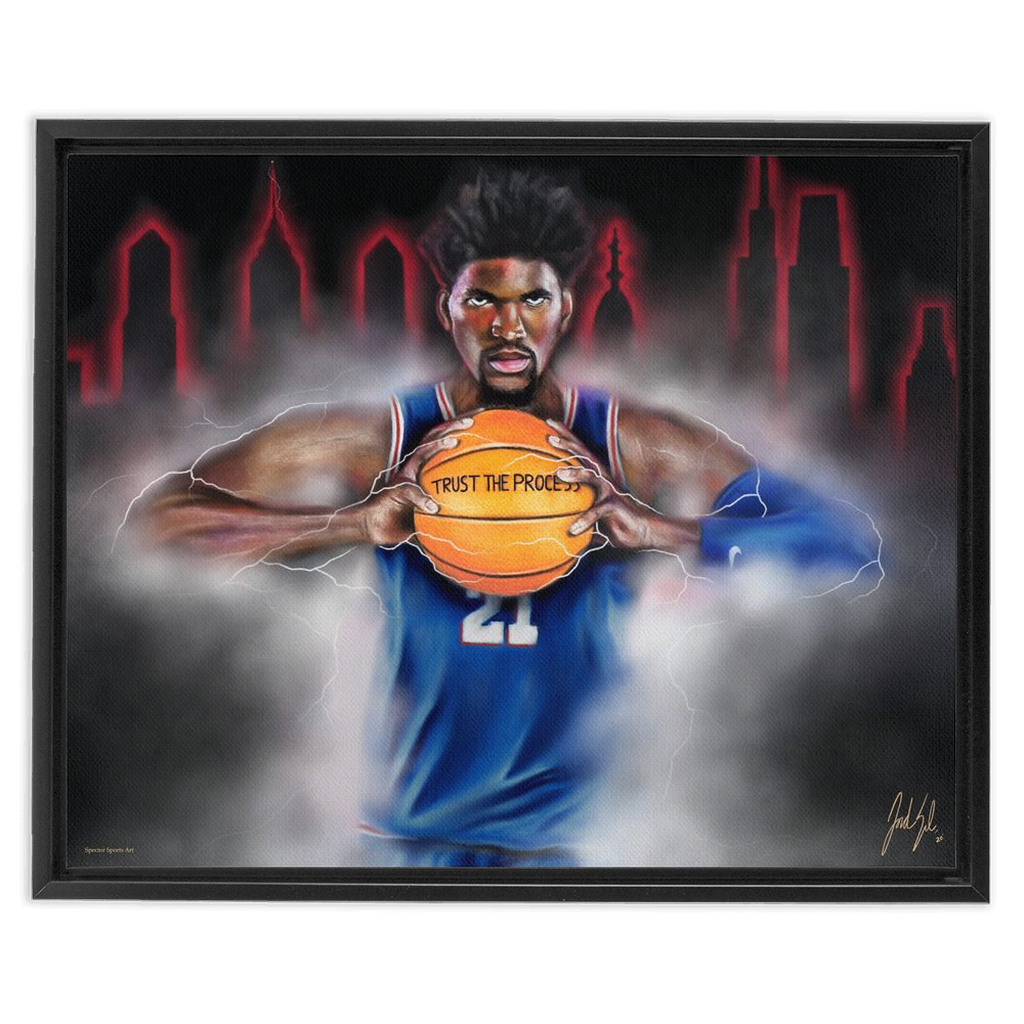 "Joel Embiid 'THE PROCESS'" Art Piece