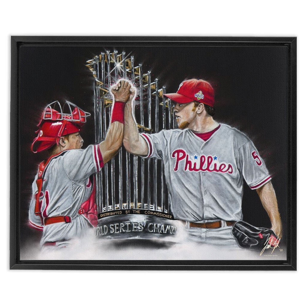 "Philadelphia Phillies 'DYNAMIC DUO'" Art Piece