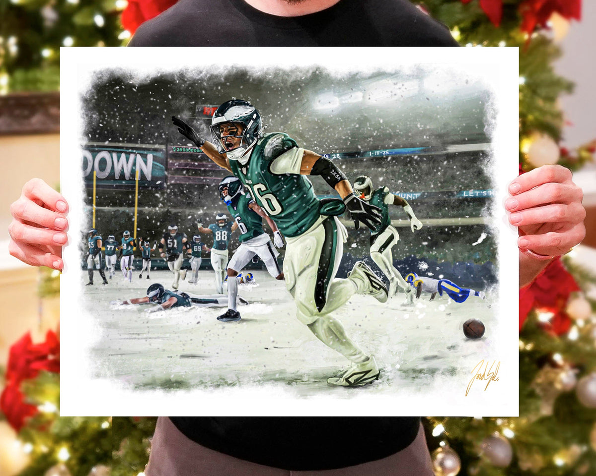 "Saquon Barkley 'HOUSE CALL'" Art Piece