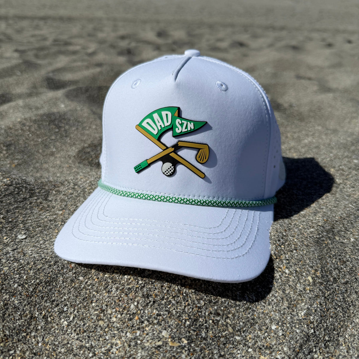 "Broken Golf Club" DAD SZN Collab - White Performance Hat