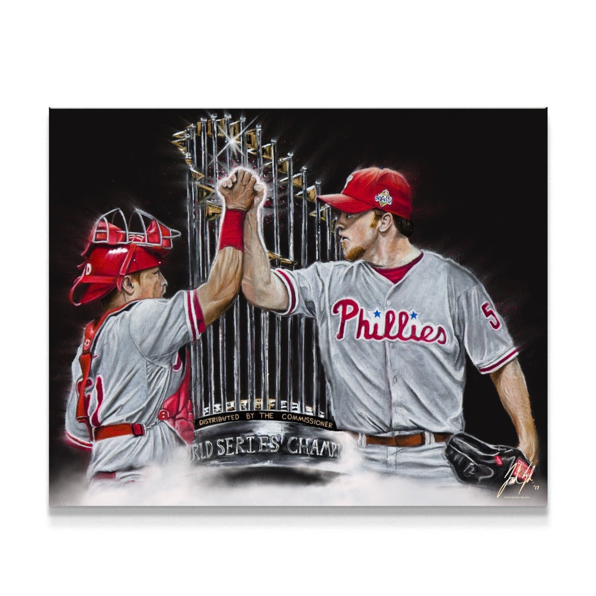 "Philadelphia Phillies 'DYNAMIC DUO'" Art Piece