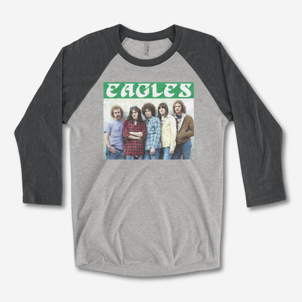 Printify Philadelphia Eagles (The Band) Raglan Tee | phillygoat XL / Vintage Black / Premium Heather