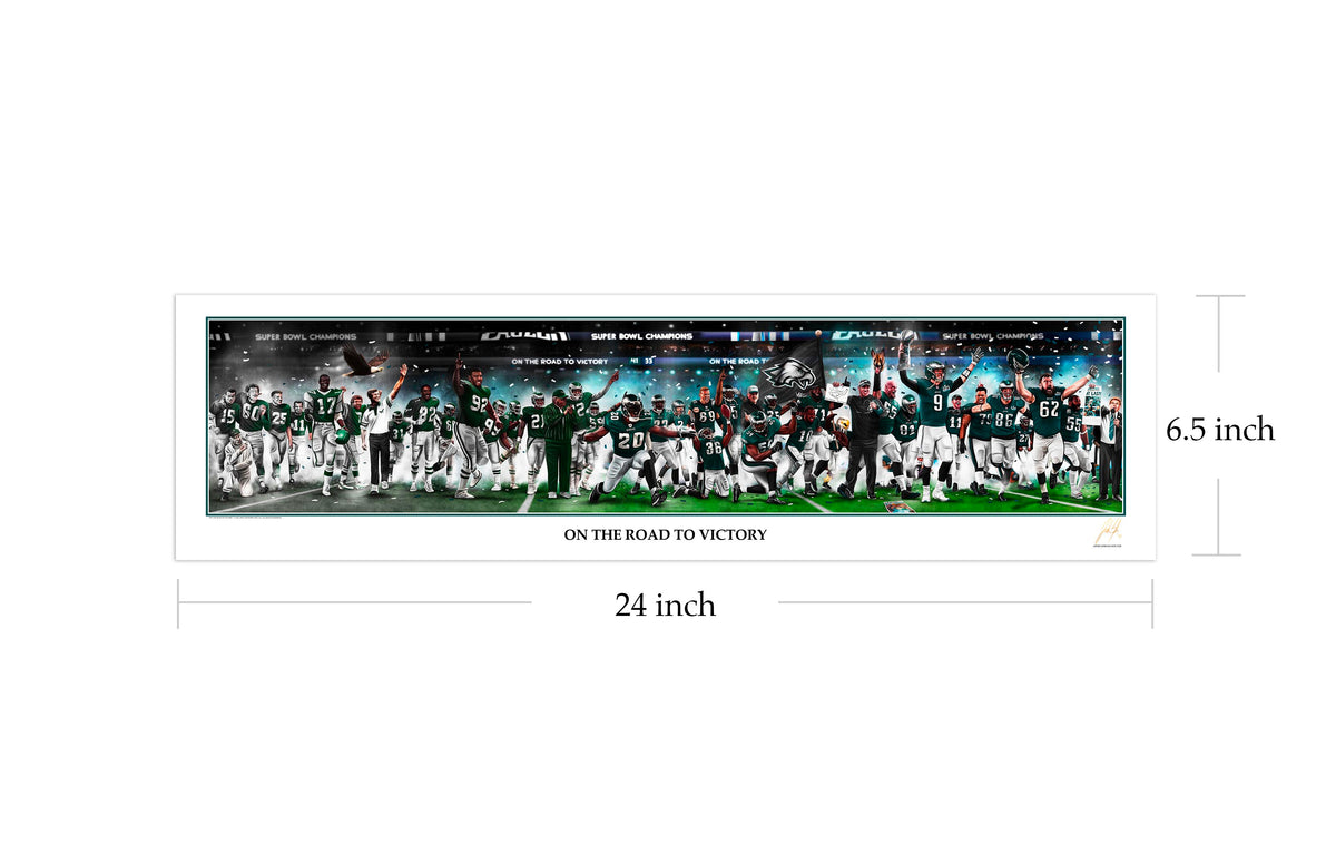 "Eagles Legacy "ON THE ROAD TO VICTORY" Art Piece