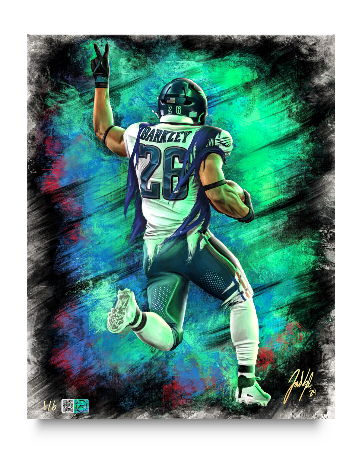 "Saquon Barkley 'HOMECOMING'" Art Piece