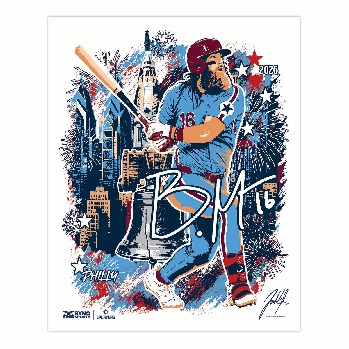 MLB Players All Star Collaboration - Brandon Marsh - Exclusive Print
