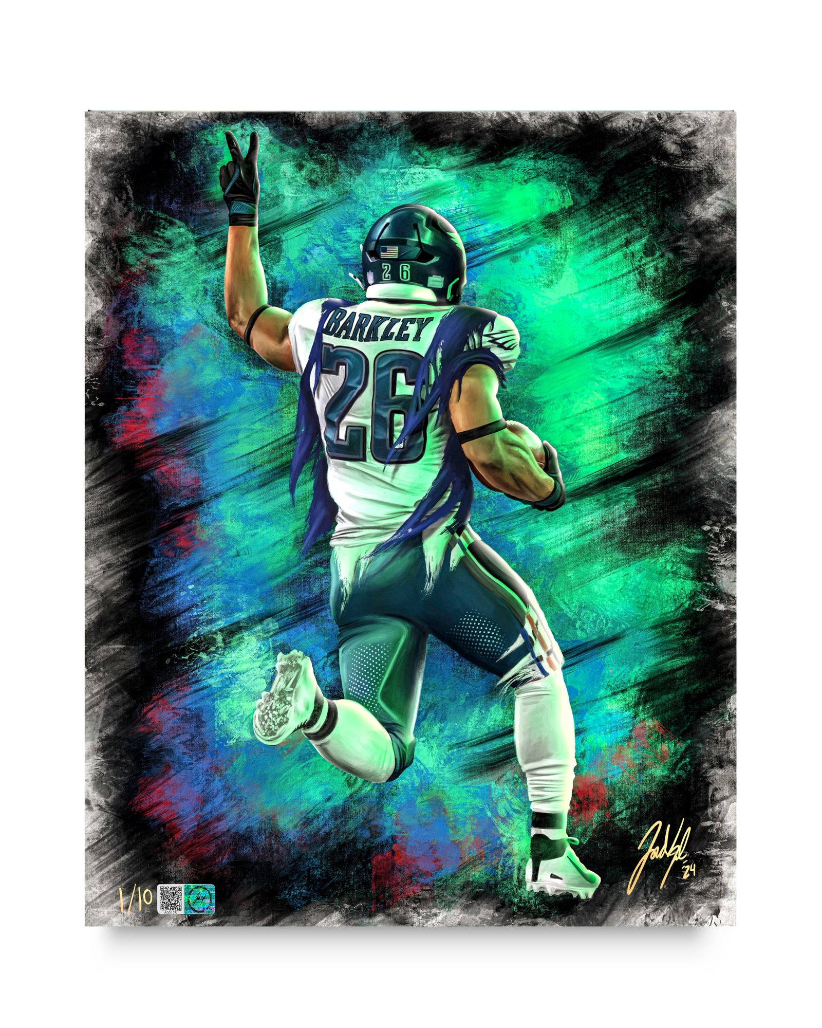 "Saquon Barkley 'HOMECOMING'" Art Piece