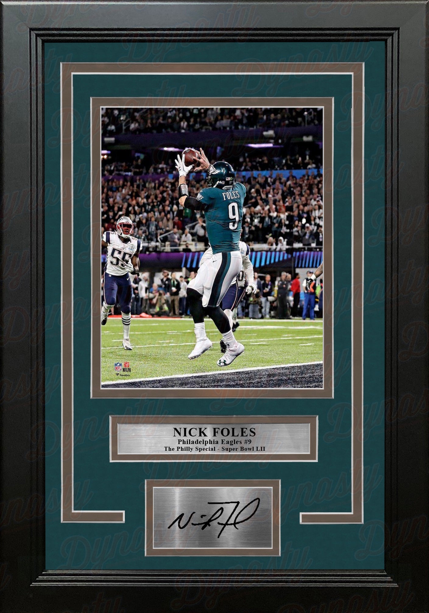 "Nick Foles Philadelphia Eagles Philly Special TD Catch" 8x10 Framed Photo with Engraved Autograph