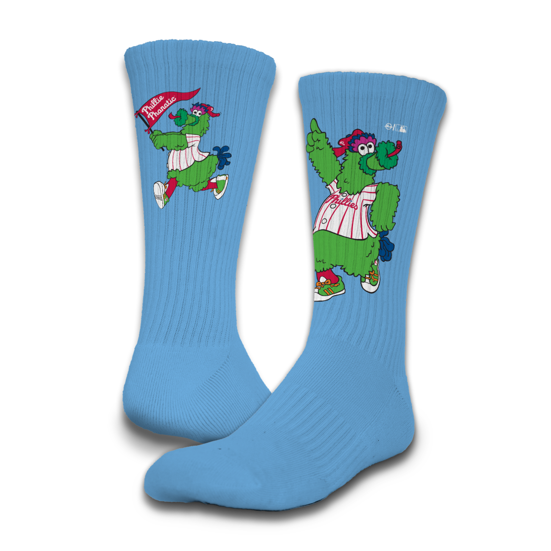 "Phanatic" Powder Blue Split Socks