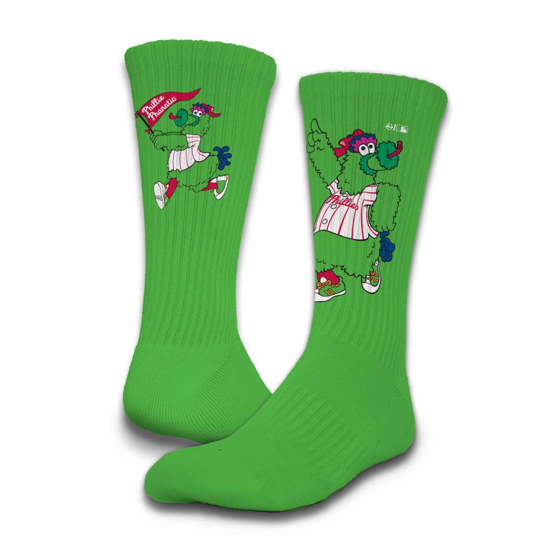 "Phanatic" Green Split Socks