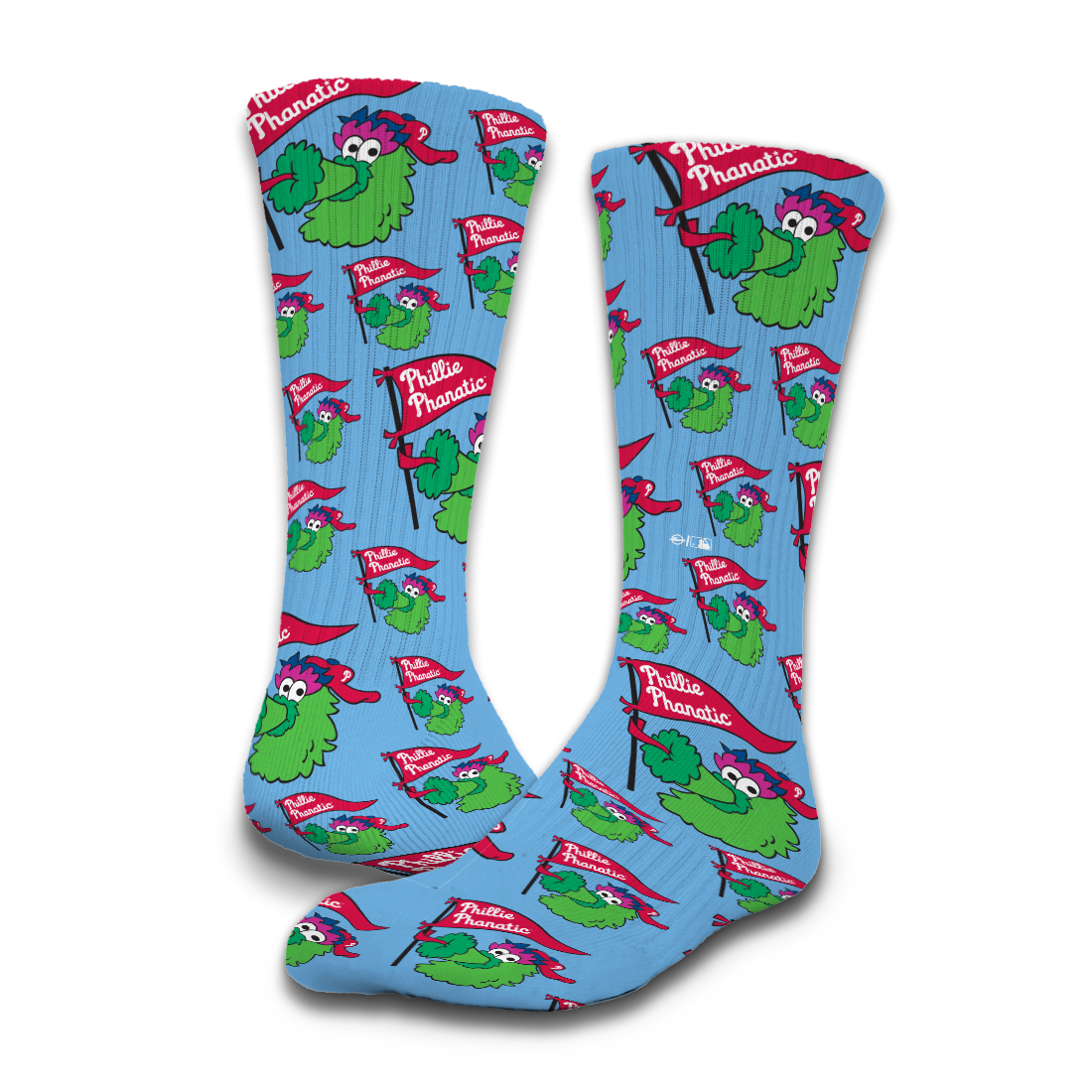 "Phanatic" Powder Blue Socks