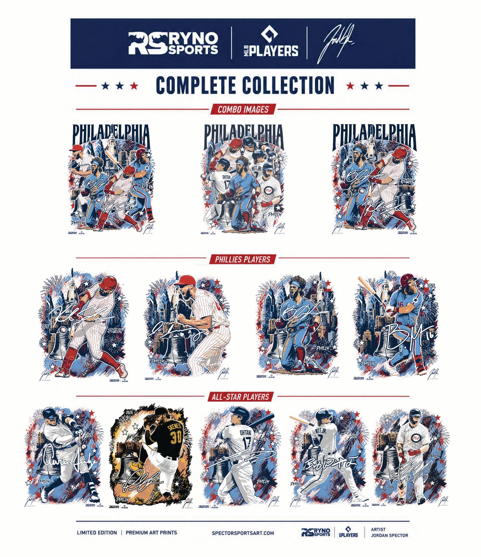 MLB Players All Star Collaboration - Brandon Marsh - Exclusive Print