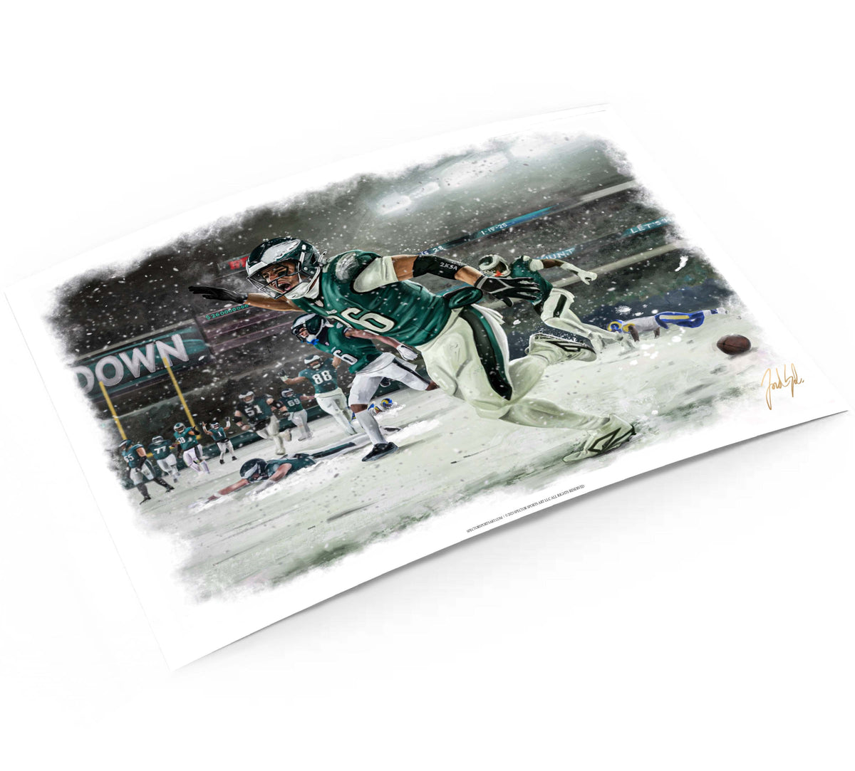 "Saquon Barkley 'HOUSE CALL'" Art Piece