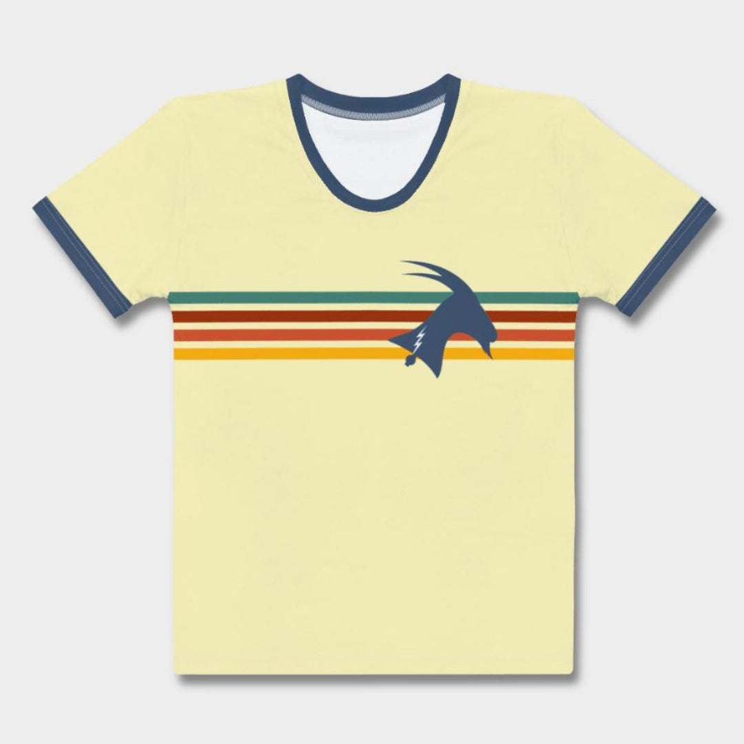 "Phillygoat Retro Vibes" Womens Premium Jersey Tee