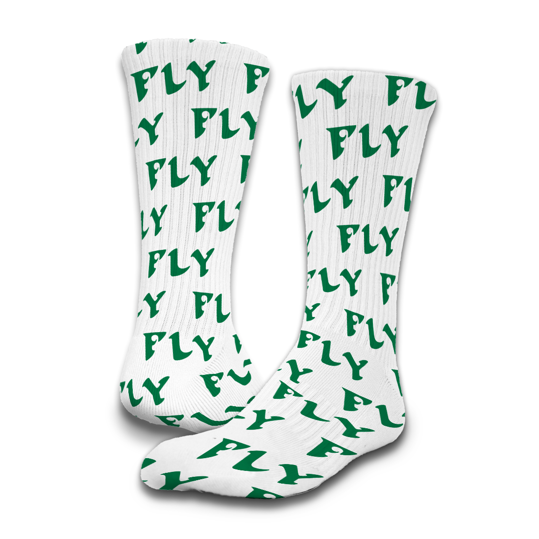 "Fly" White Socks