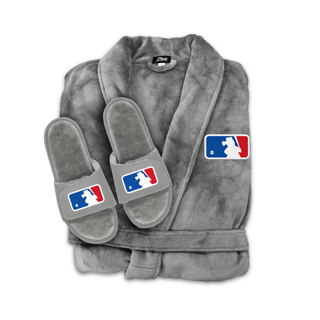 "Major Baseball Phan" Fur Robe & Slides Bundle