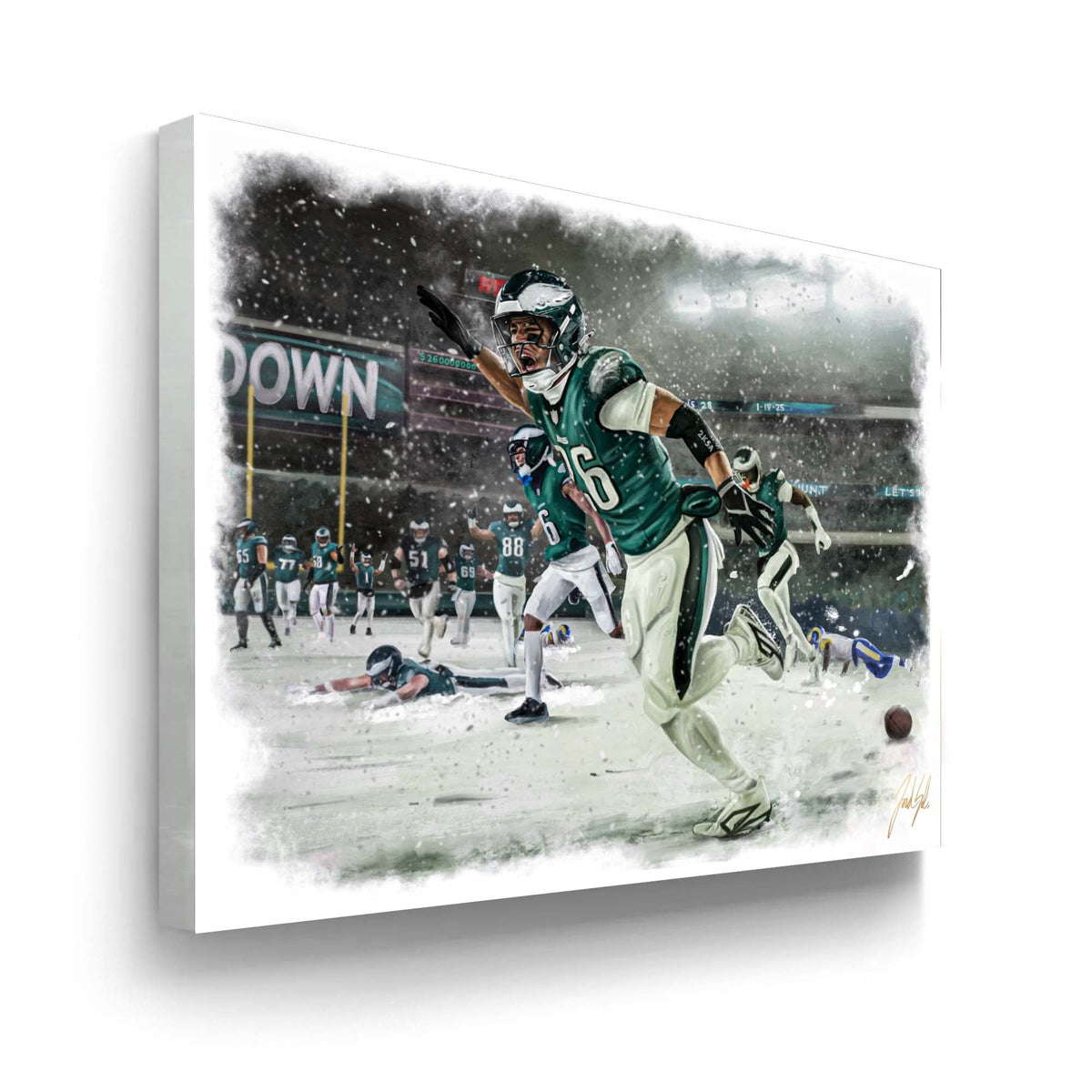 "Saquon Barkley 'HOUSE CALL'" Art Piece