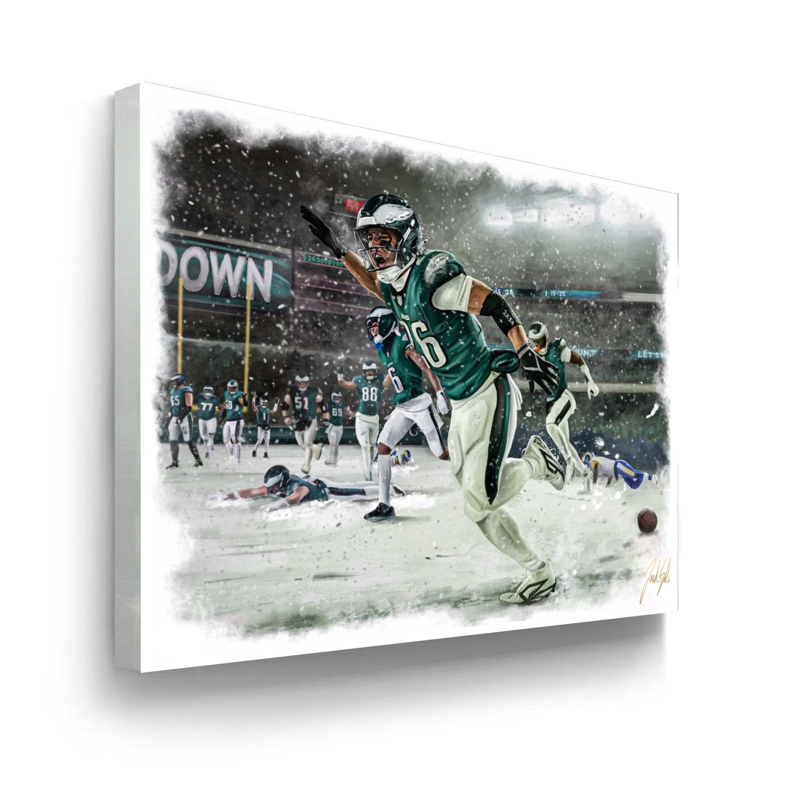 "Saquon Barkley 'HOUSE CALL'" Art Piece