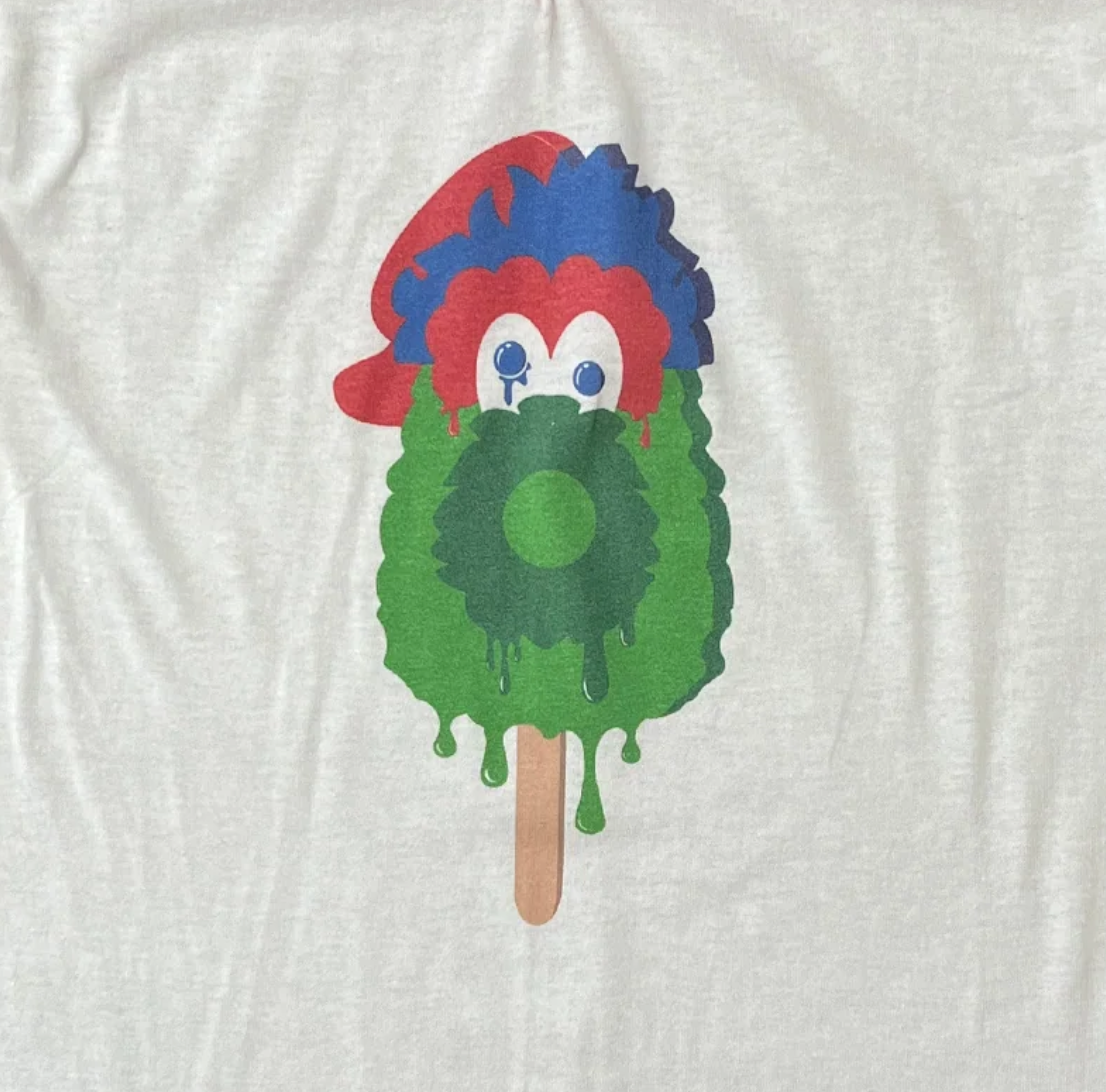 "Fuzzsicle" Striped Jersey Tee