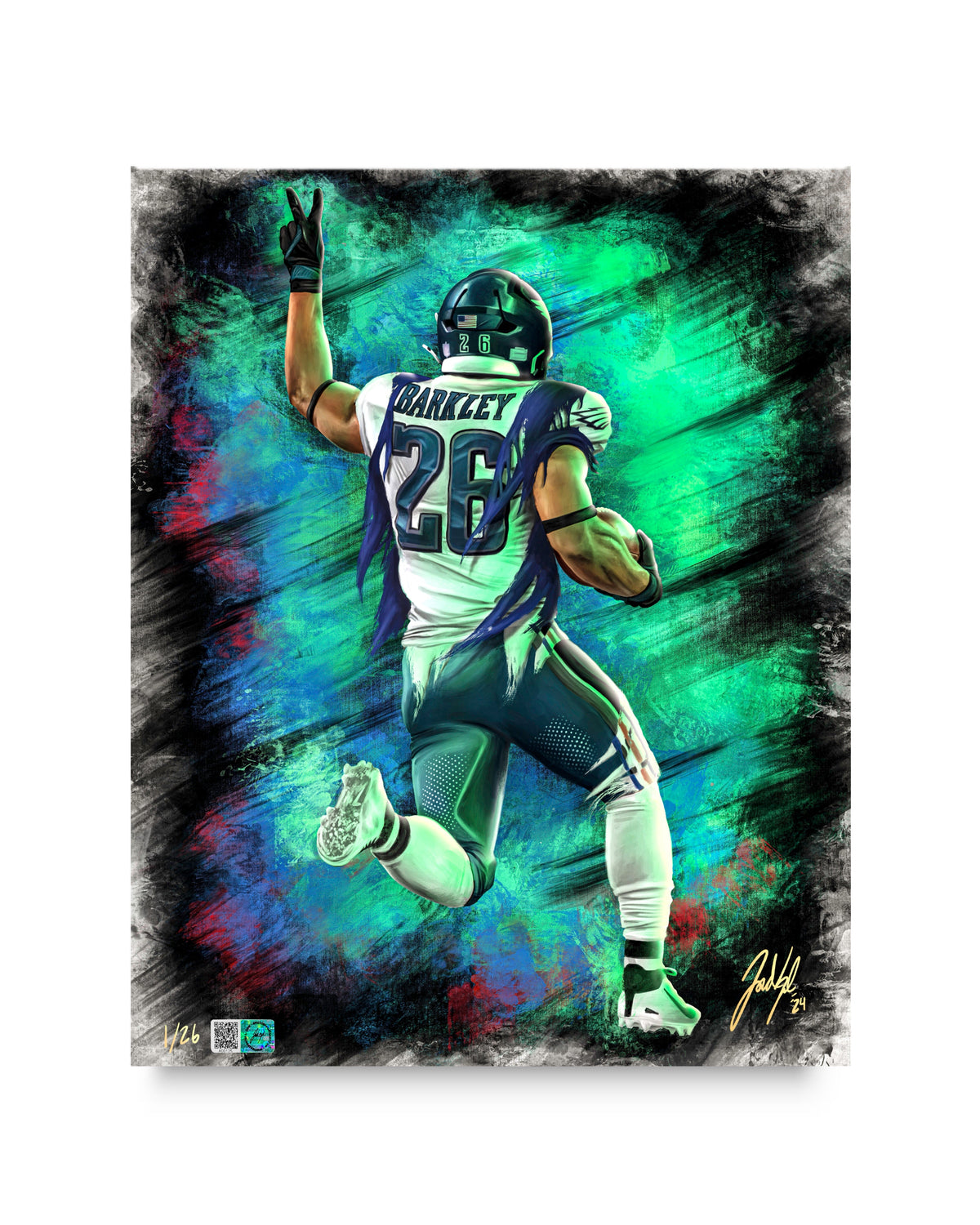 "Saquon Barkley 'HOMECOMING'" Art Piece