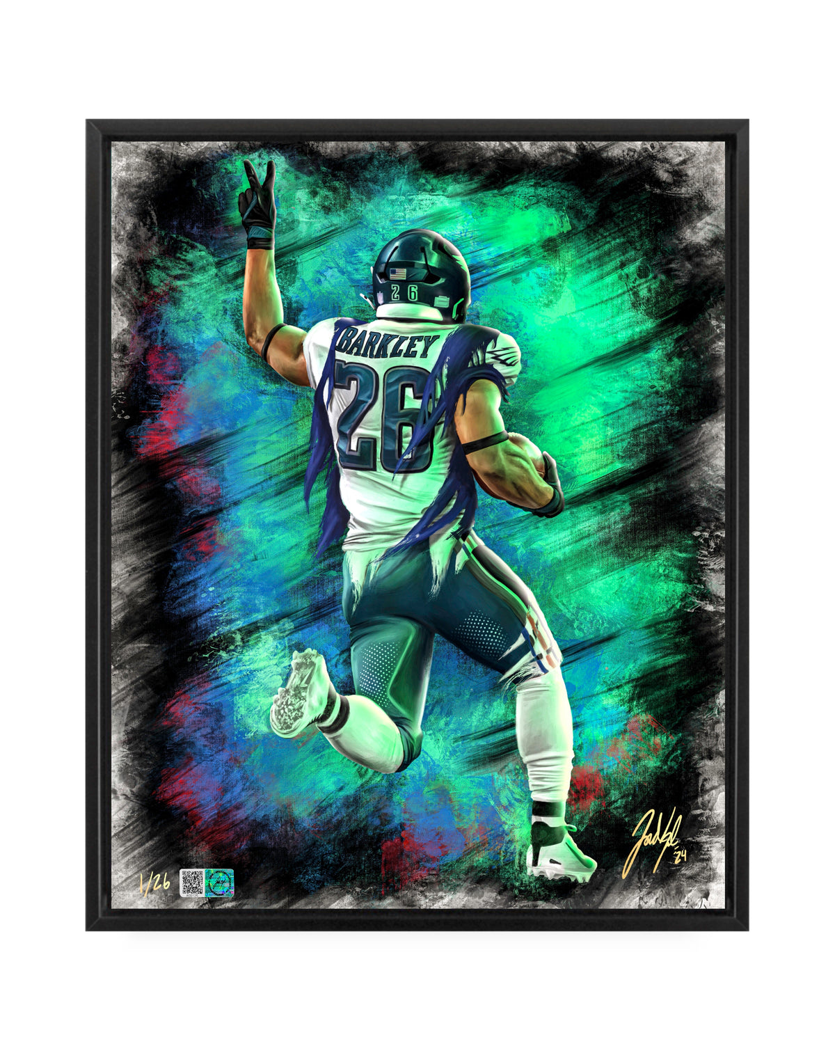 "Saquon Barkley 'HOMECOMING'" Art Piece