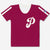 "Old School Maroon Philadelphia Baseball" Women's Jersey Tee