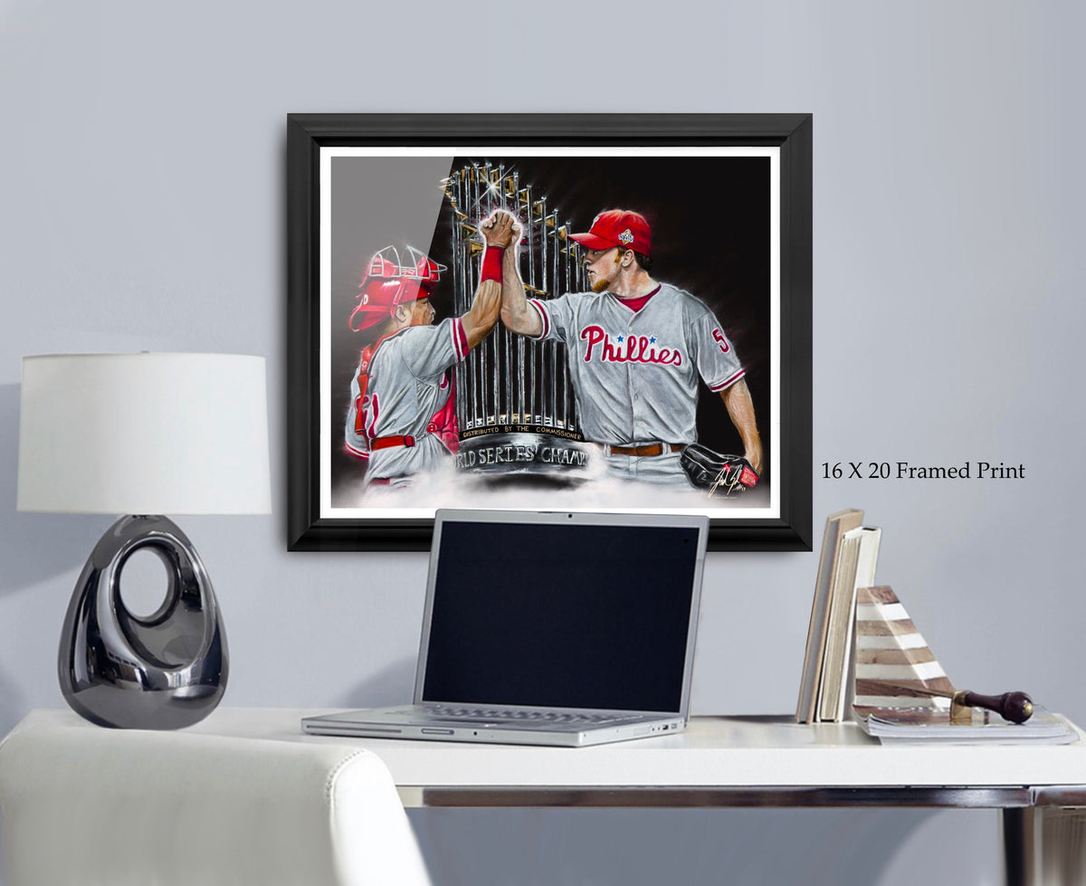 "Philadelphia Phillies 'DYNAMIC DUO'" Art Piece