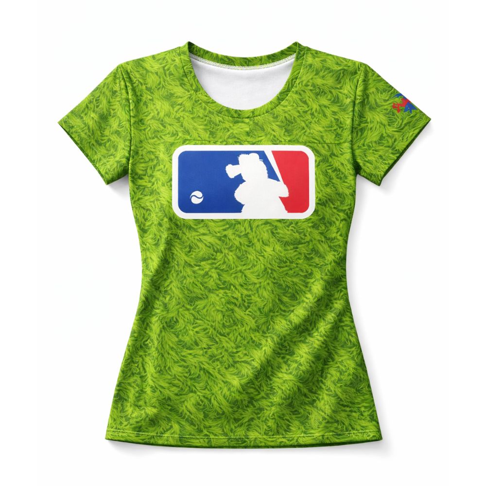 "Phurry Philly Phan" Women’s All-Over Print Cotton Crewneck Tee