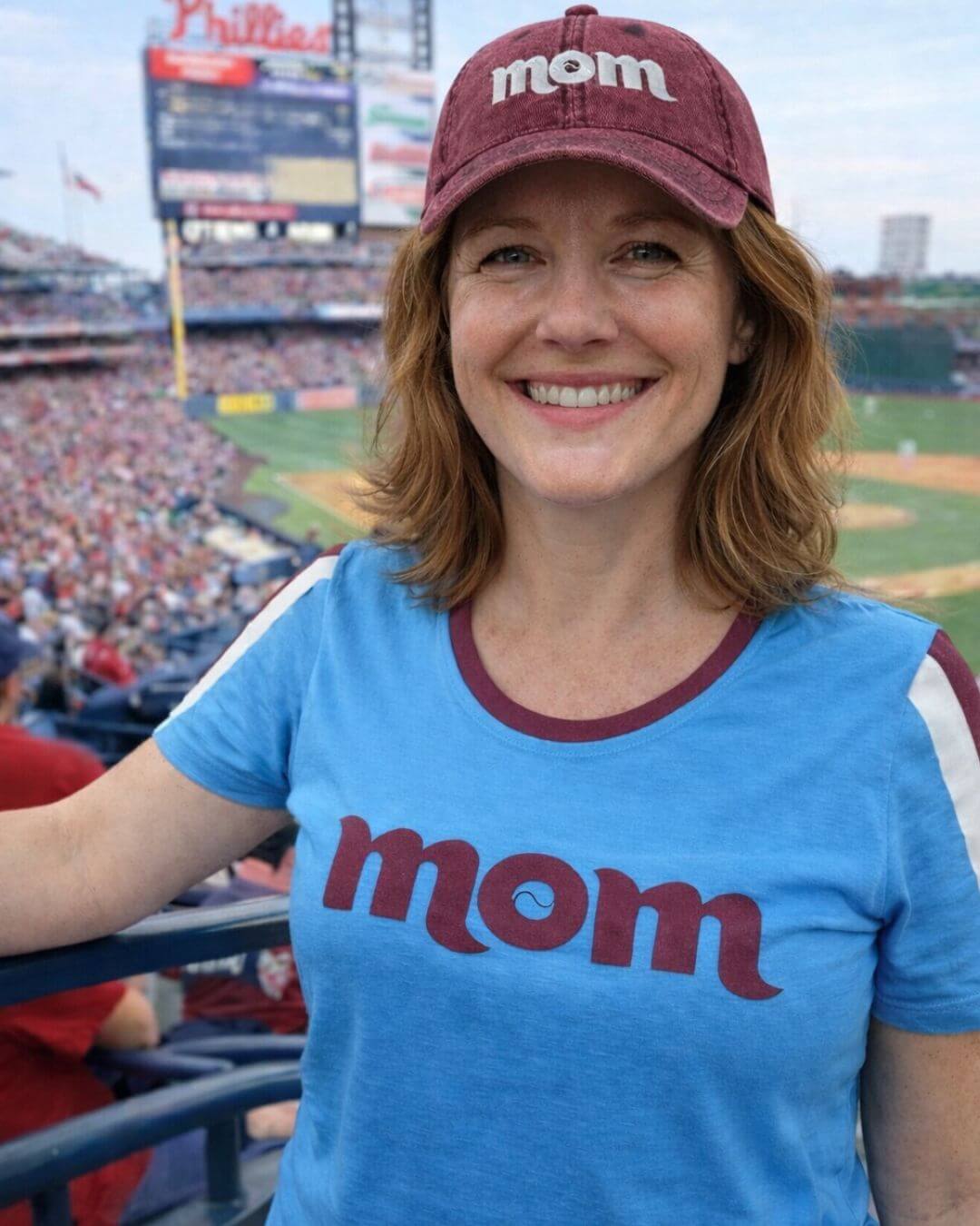 "Philly Baseball Mom" Women’s Tee by Phillygoat – Philadelphia sports apparel