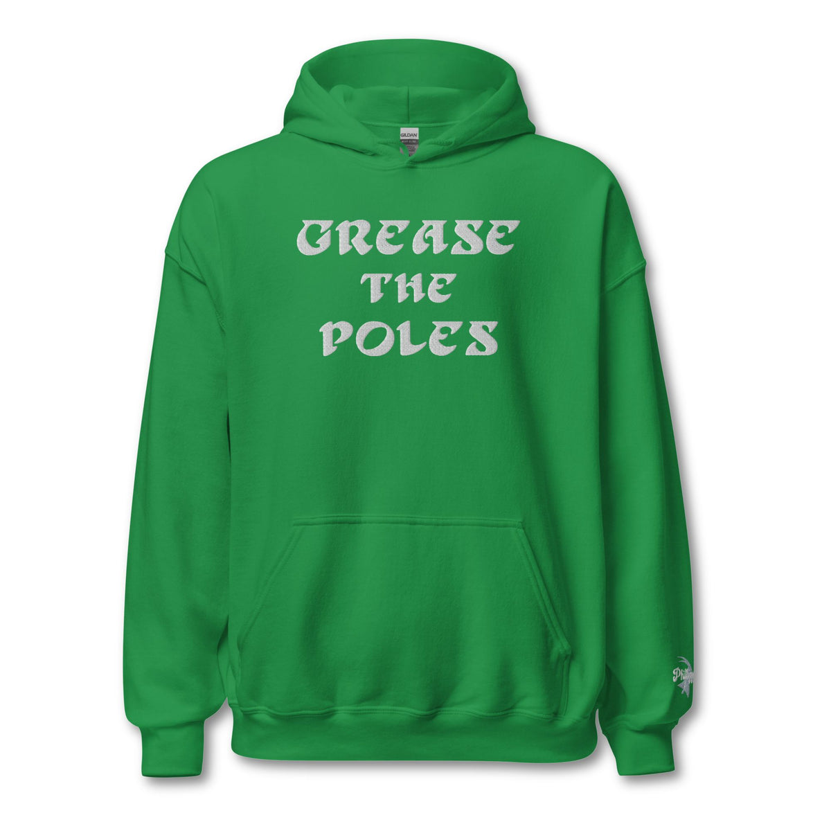 &quot;Grease the Poles&quot; Embroidered Hoodie