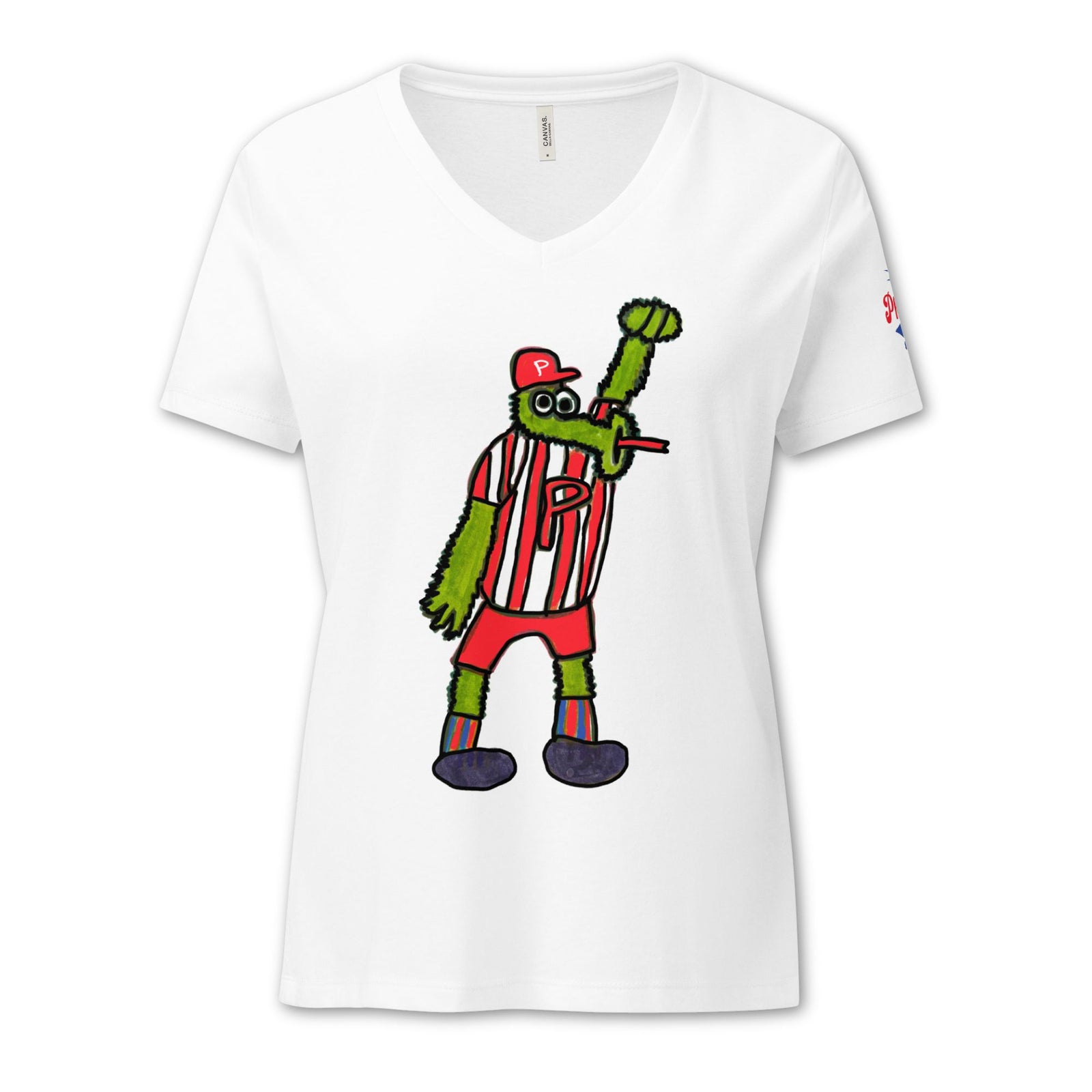 "Devin's Phan Art for CHOP" Women's V-neck Tee