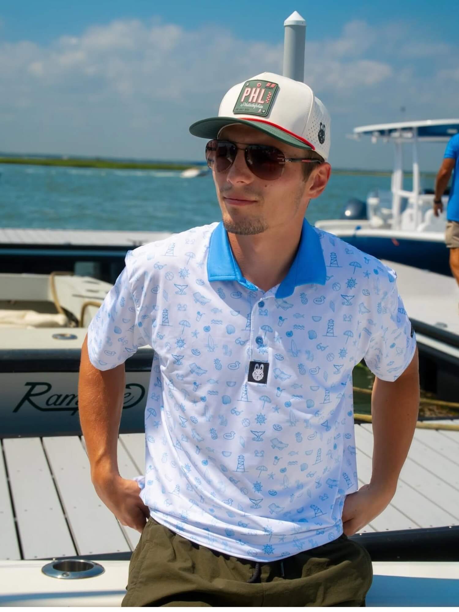 "Fore-Shore Vibes" Men's Polo