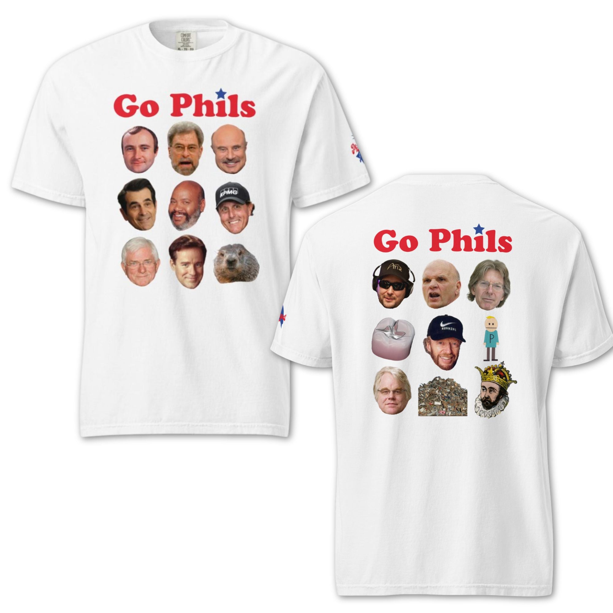 "Go Phils & Phillips" Comfort Colors Tee