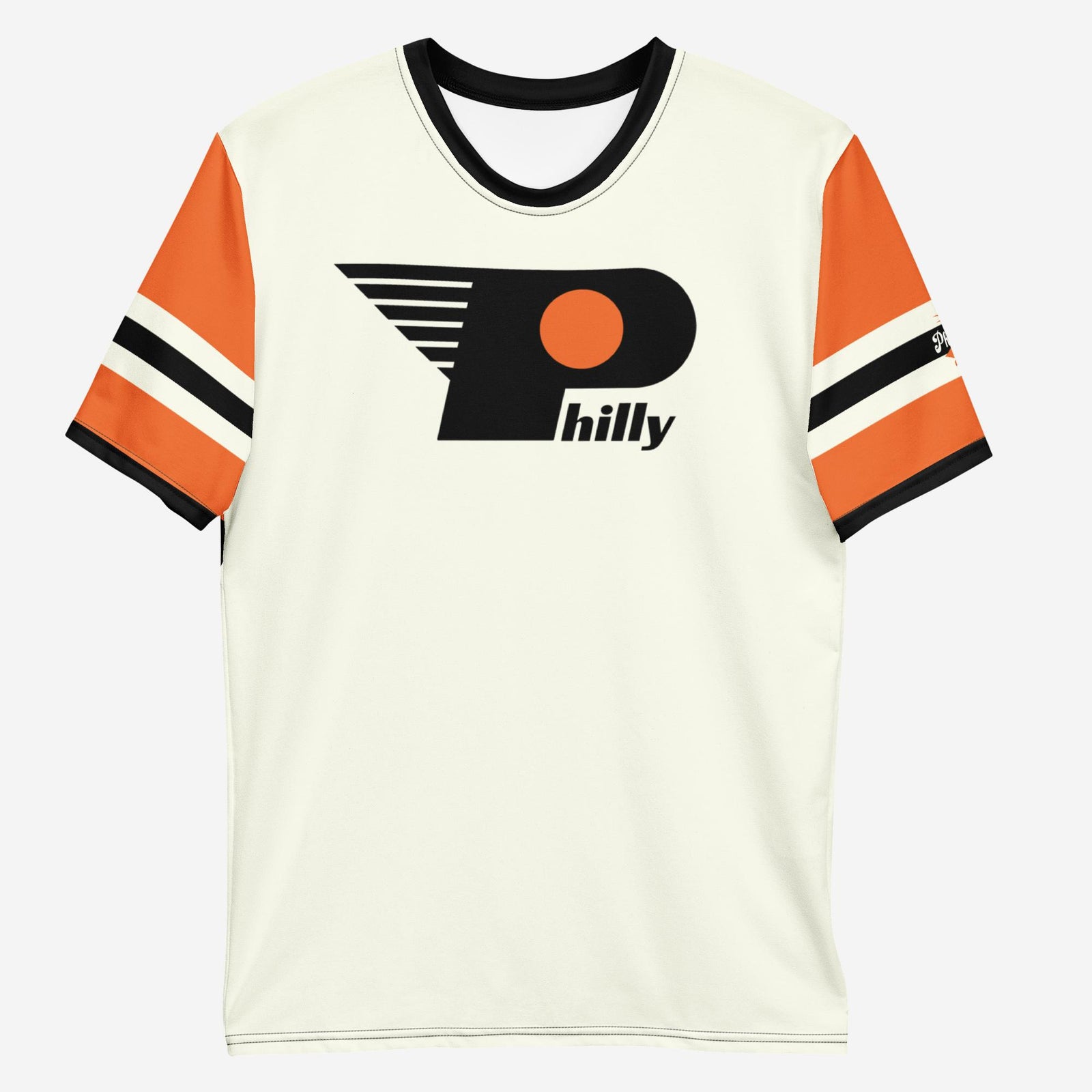 Vintage Retro Philly Hockey Men s Jersey Tee Philadelphia Flyers Inspired Phillygoat