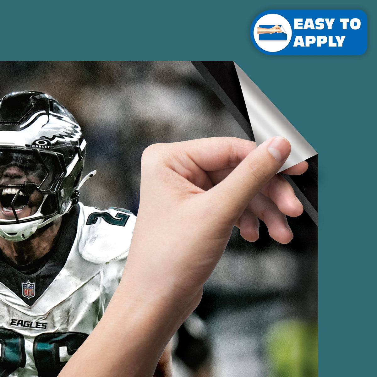 Philadelphia Eagles - RealBig Saquon Barkley Collection - Official NFL - Reusable Vinyl Wall Decals