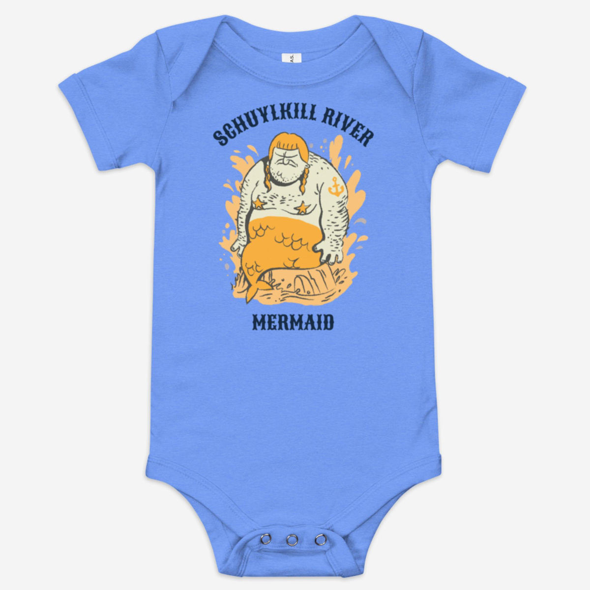 "Schuylkill River Mermaid" Baby Onesie