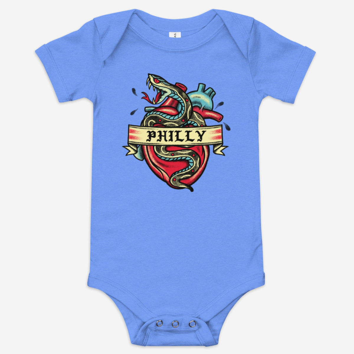 "Philly Badass Snake Tattoo" Baby Onesie