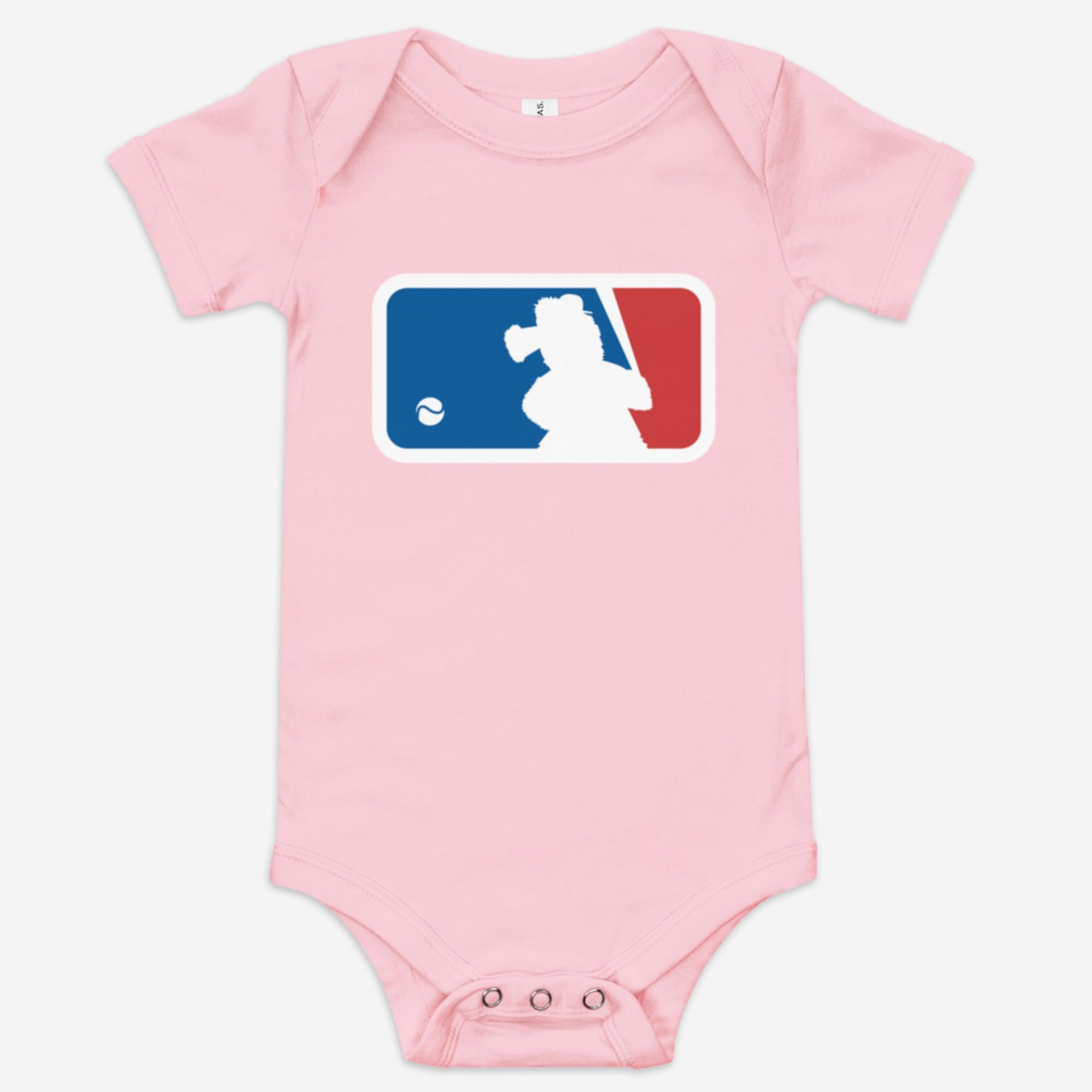 "Major Baseball Phan" Baby Onesie