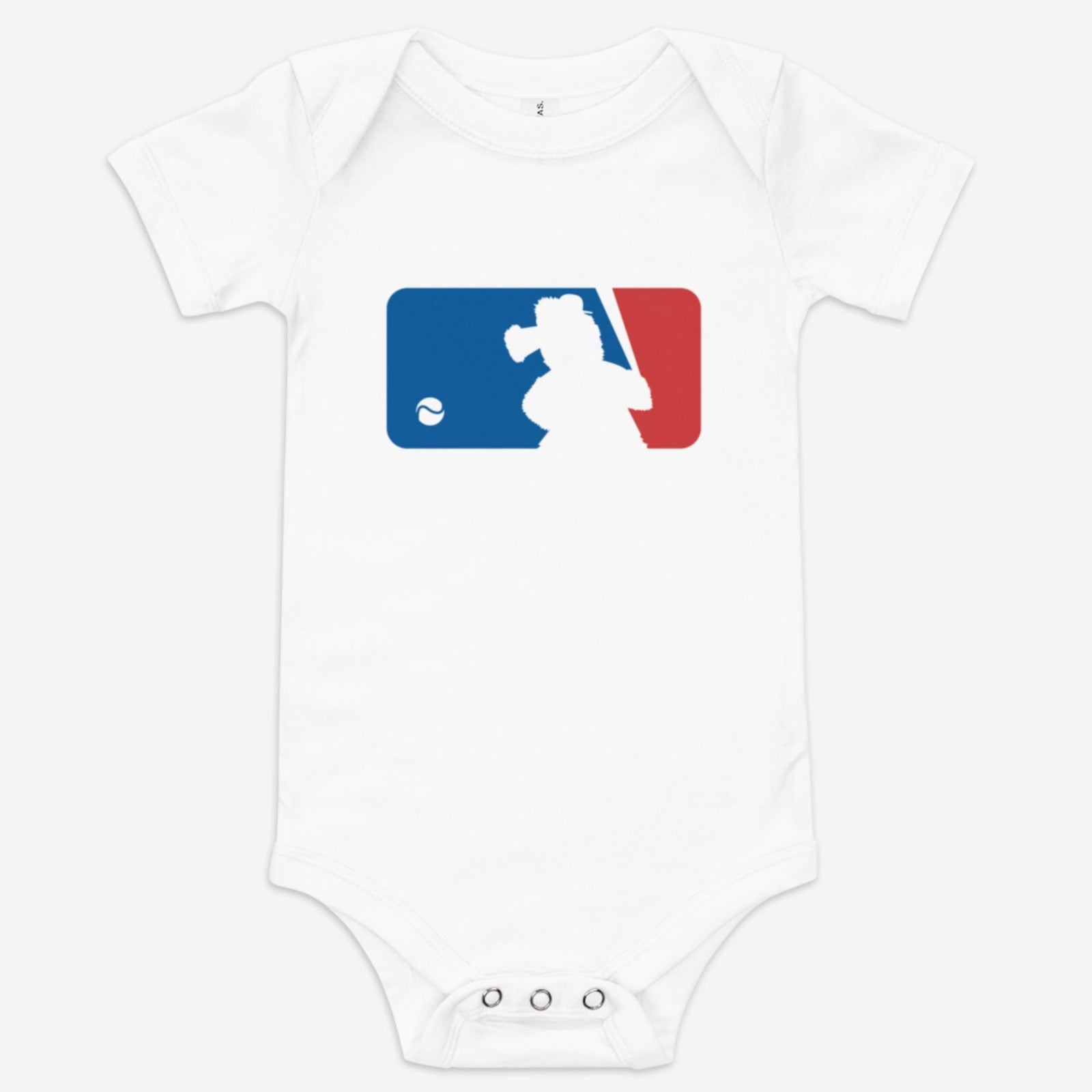 "Major Baseball Phan" Baby Onesie