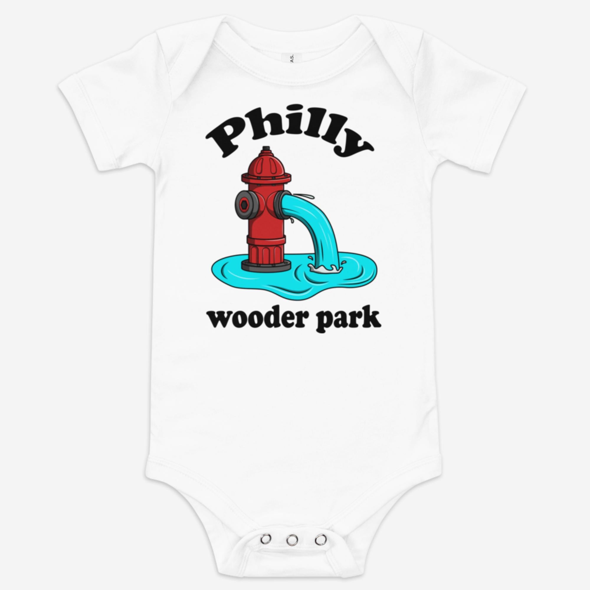 "Philly Wooder Park" Baby Onesie