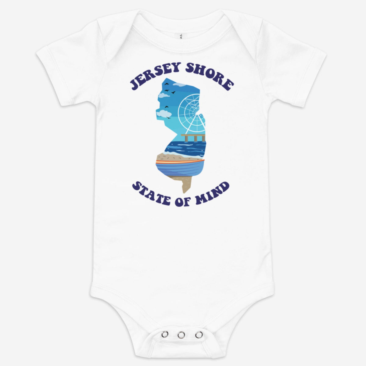 "Jersey Shore State of Mind" Baby Onesie